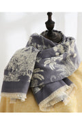 Women Beautiful Printed Pattern Thin Cashmere Material Winter Scarf