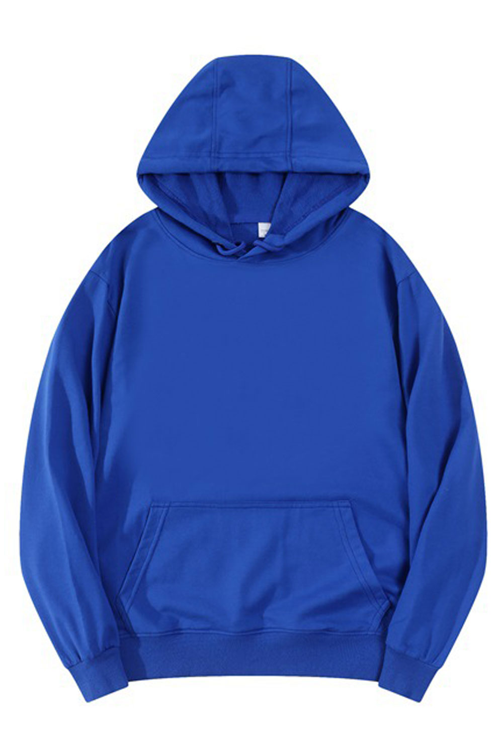 Women Simple Solid Colored Pullover Long Sleeve Flexible Winter Cozy Hoodie