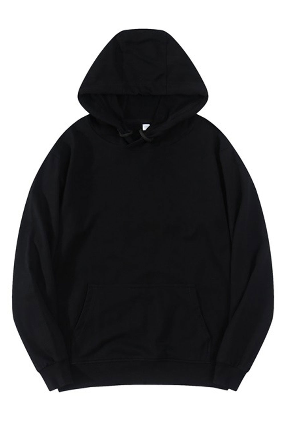 Women Simple Solid Colored Pullover Long Sleeve Flexible Winter Cozy Hoodie