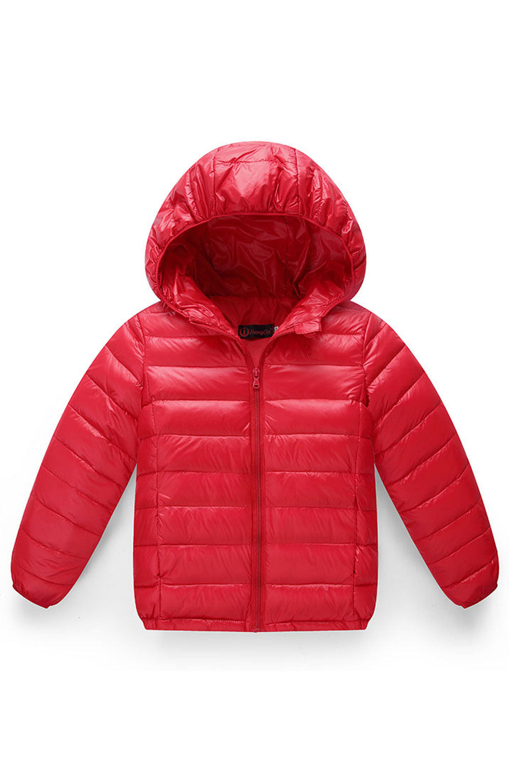 Kids Boys Winter Wind Poof Hood Neck Modern Solid Colored Pocket Styling Jacket