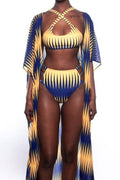 Women Two Piece High Waist Printed Pattern Lovely Swimsuit
