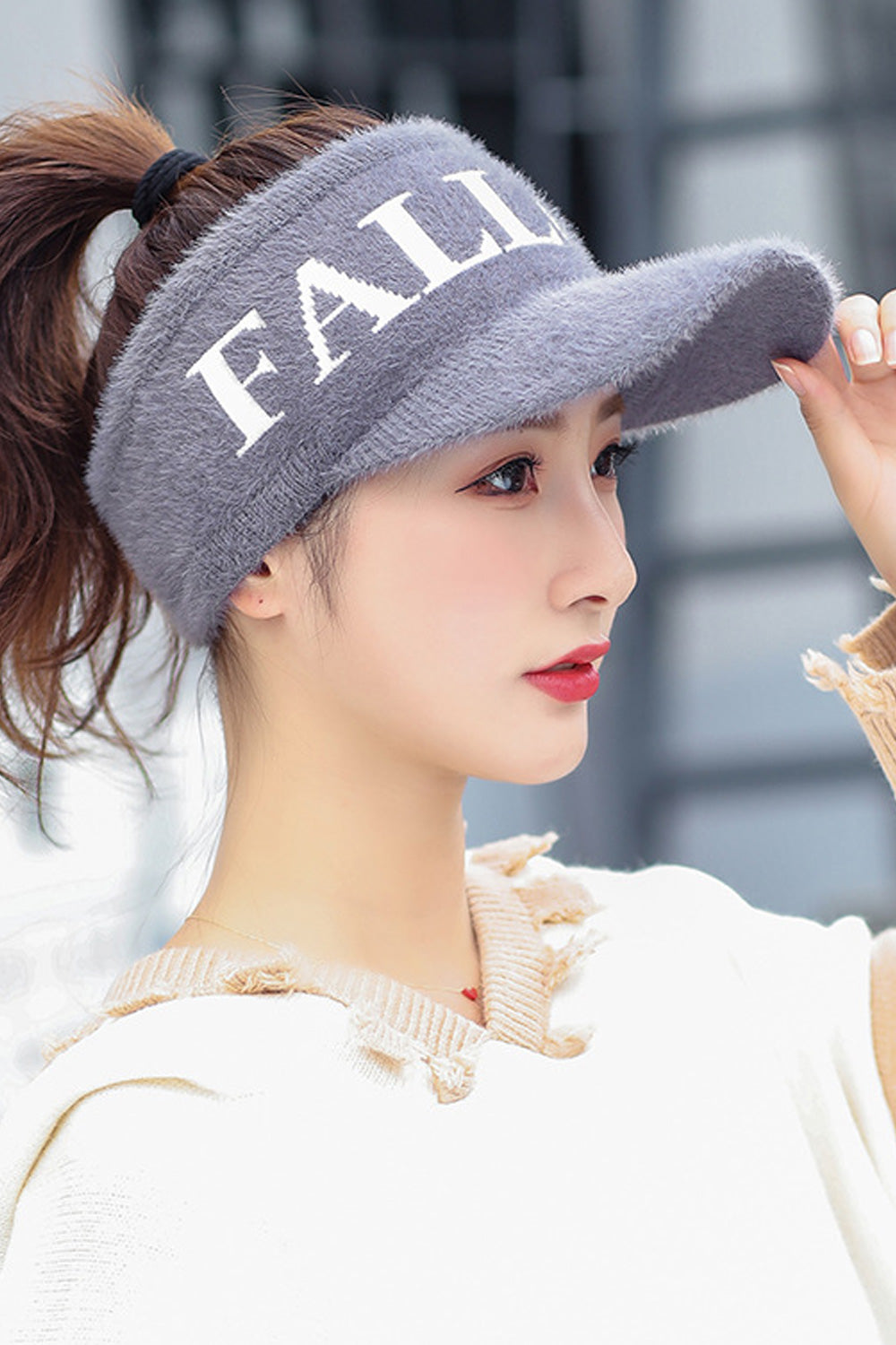 Women Caplets Complotter Printed Knitted Hat