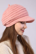 Women Pretty Solid Colored Thick Breathable Knitted Hat