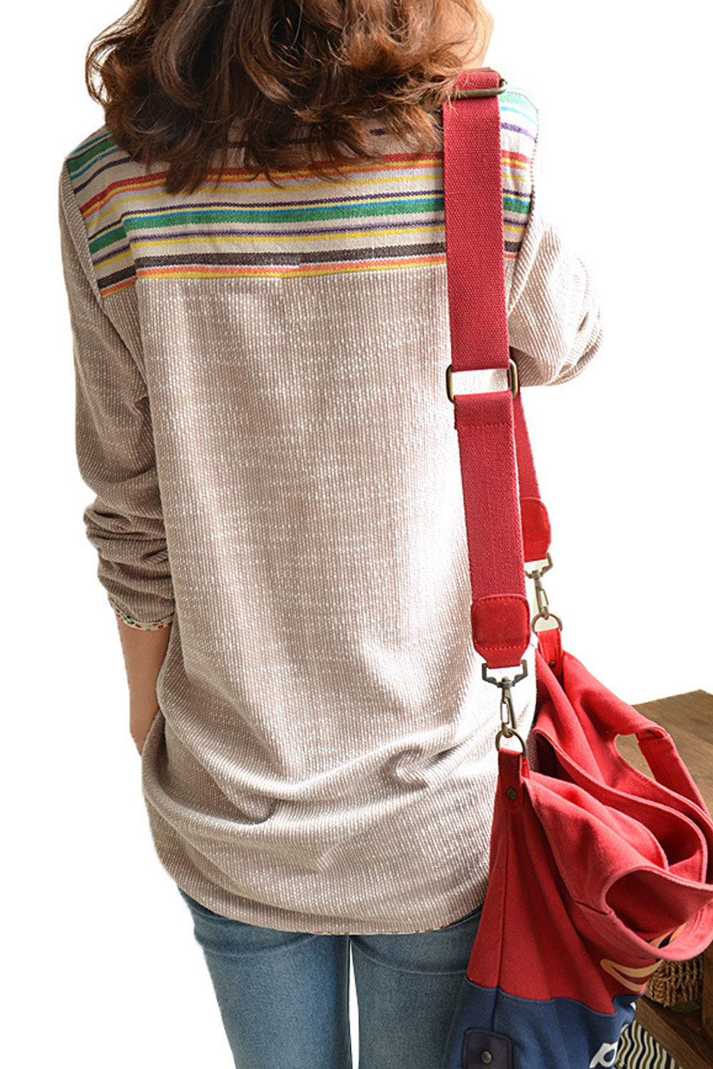 Women Round Neck Casual Prints Top