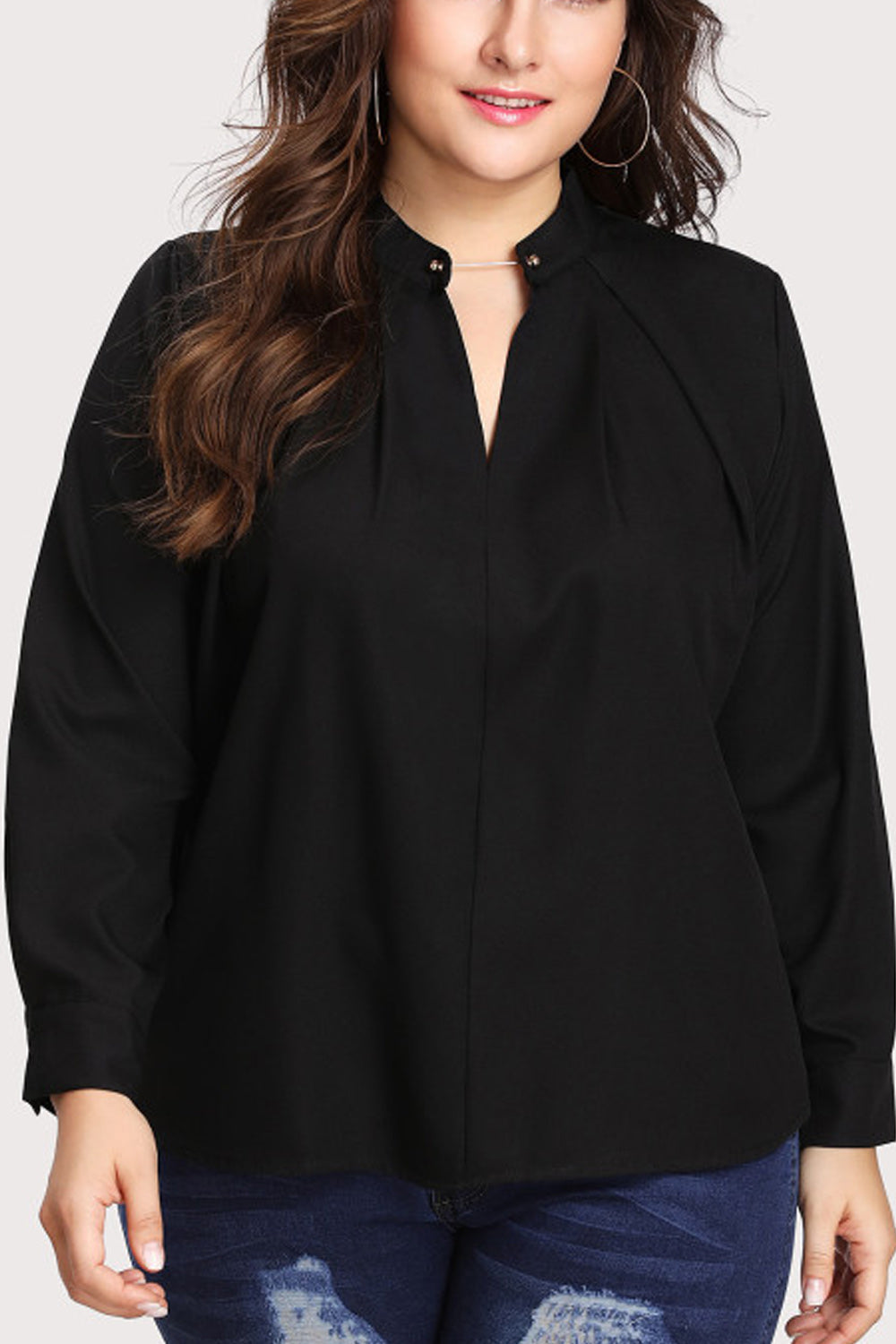 Women Loose Fit Long Sleeve Stylish Top