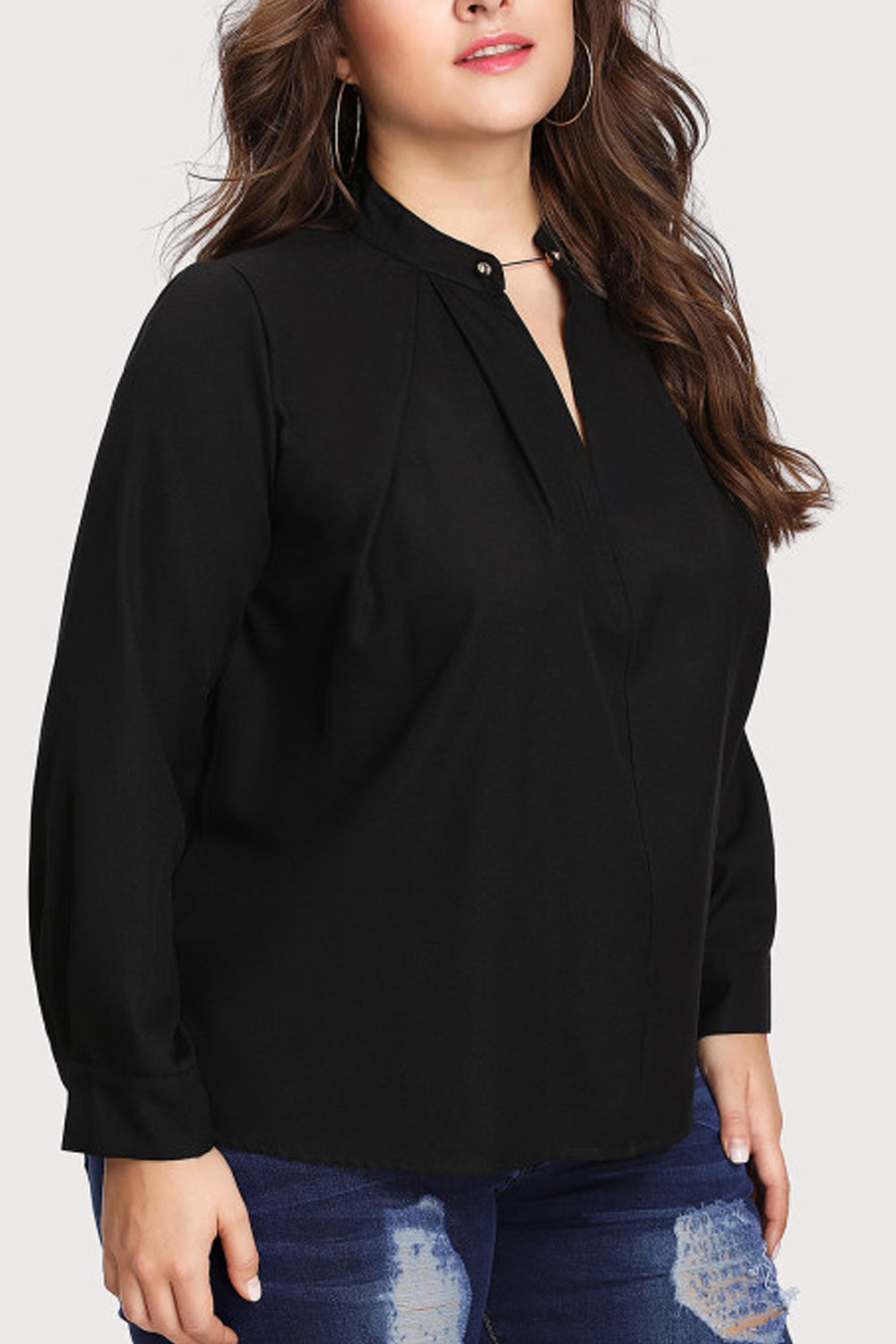 Women Loose Fit Long Sleeve Stylish Top