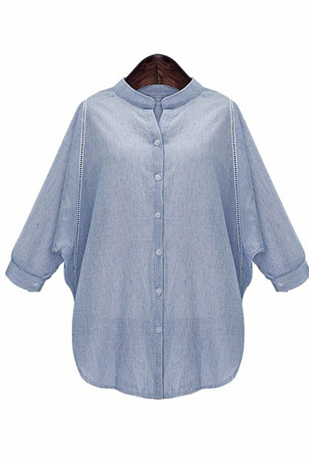 Women 3/4 Sleeve Solid Color Stylish Top