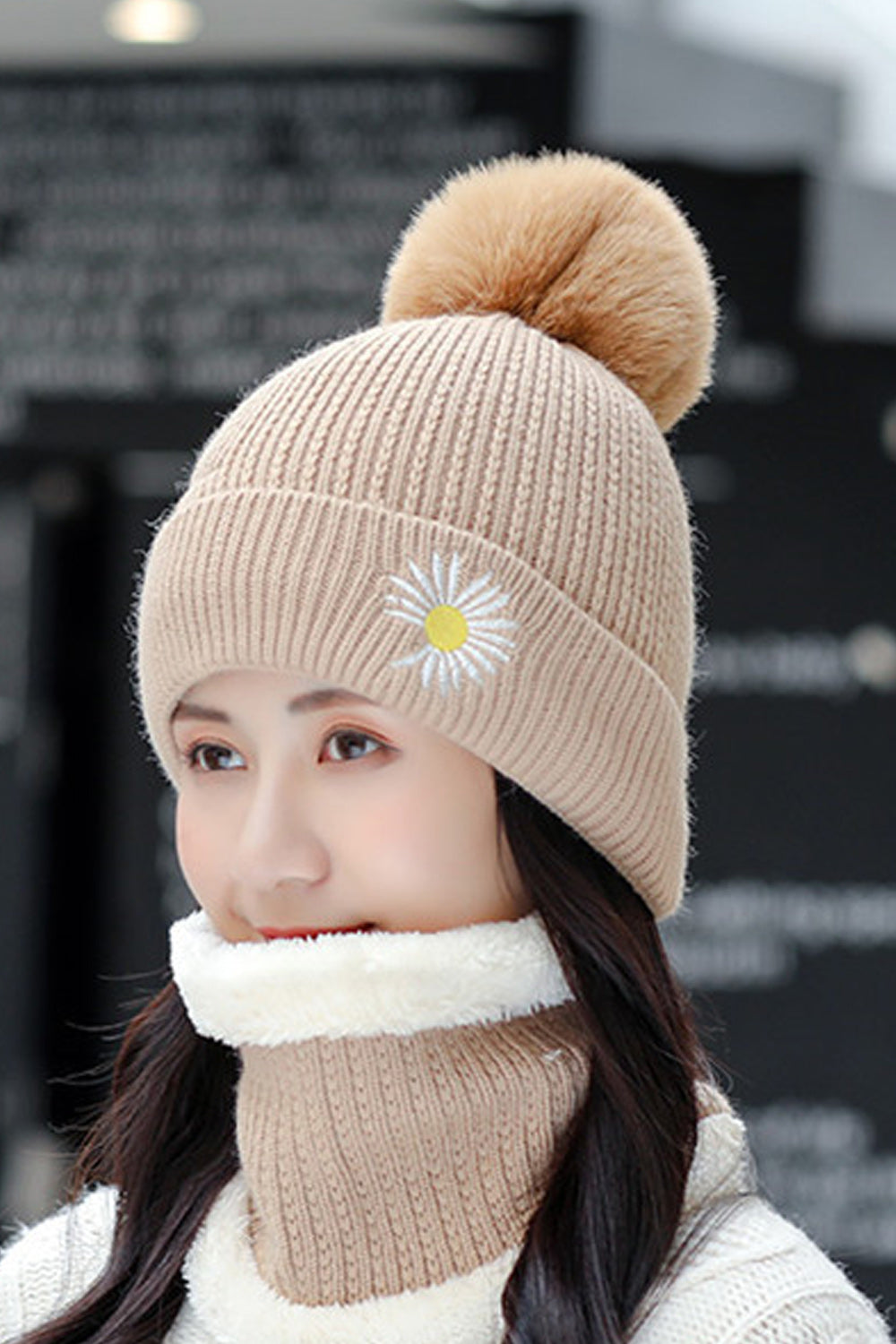 Women Decent Styled Casual Warm Lovely Knitted Hat