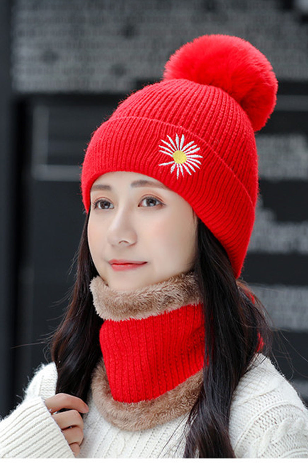 Women Decent Styled Casual Warm Lovely Knitted Hat