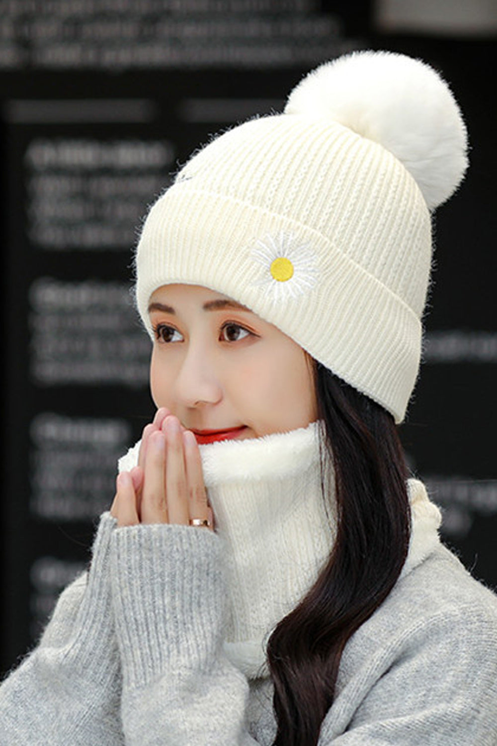 Women Decent Styled Casual Warm Lovely Knitted Hat