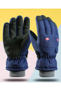 Kids Girls Lovely Printed Pattern Elasticated Wrist Warm Winter Pretty Ski Gloves