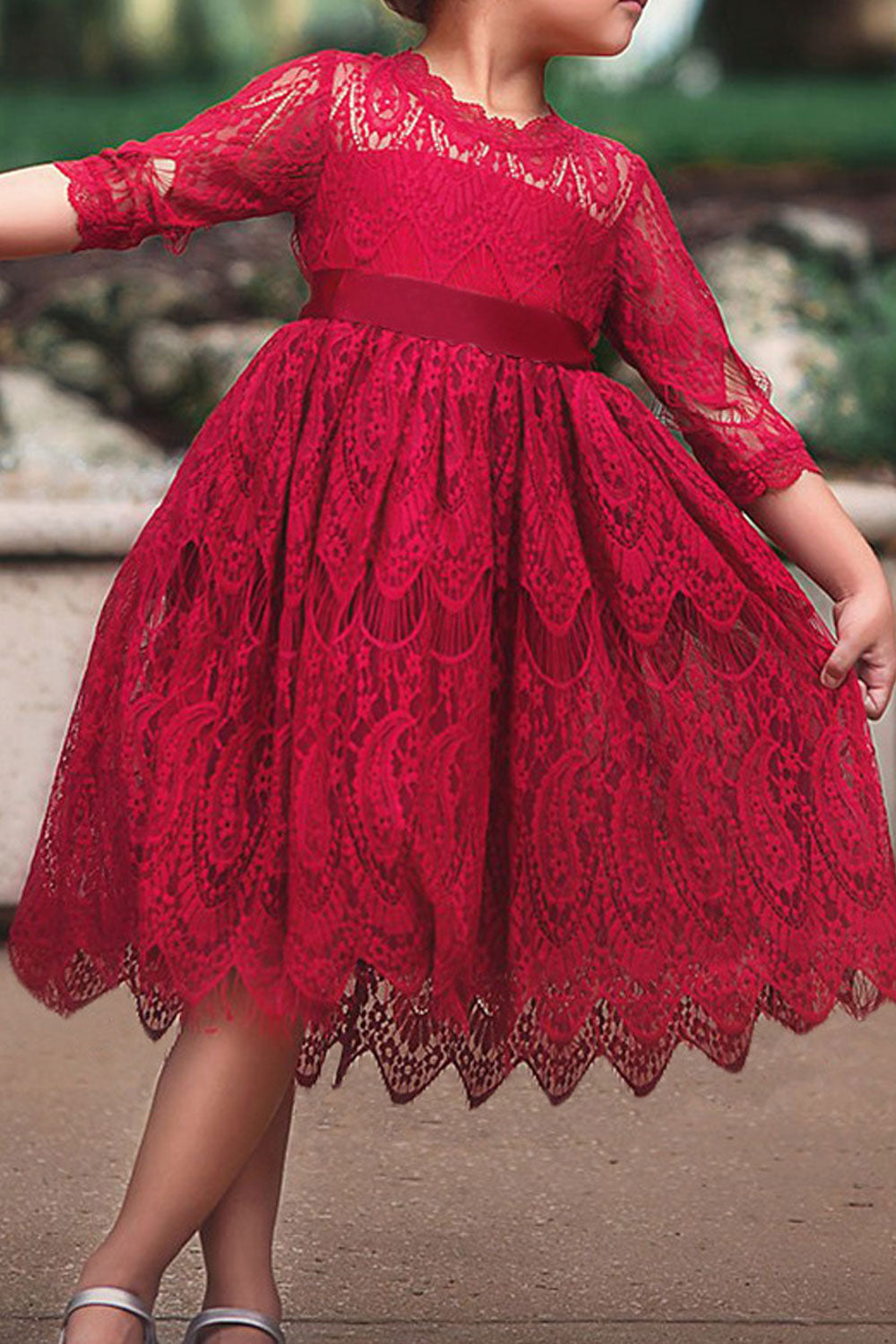 Kids Baby Girls Fancy Lace parties Dress