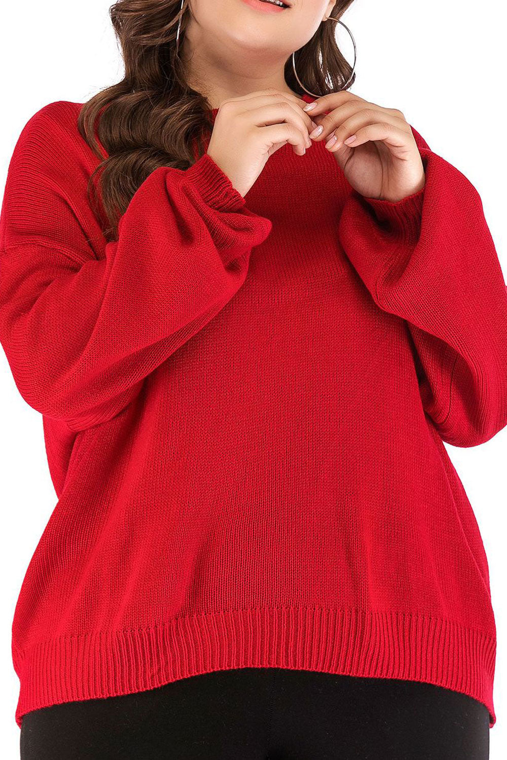 Women Long Sleeves Loose Waist Casual Top