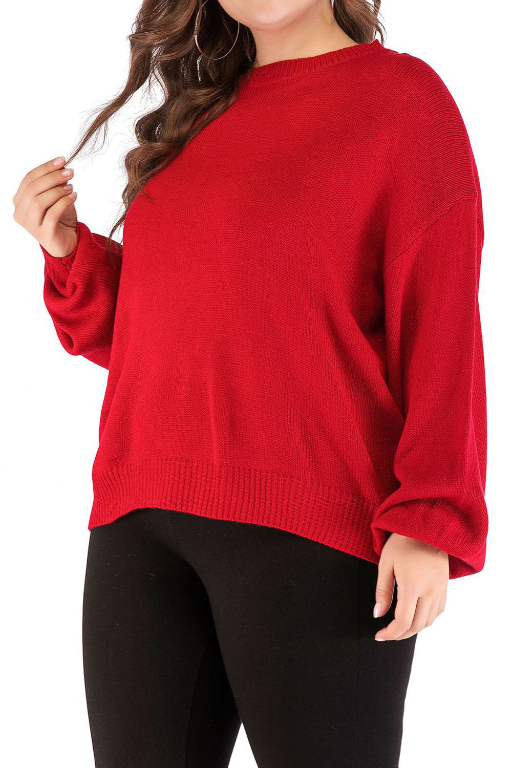Women Long Sleeves Loose Waist Casual Top