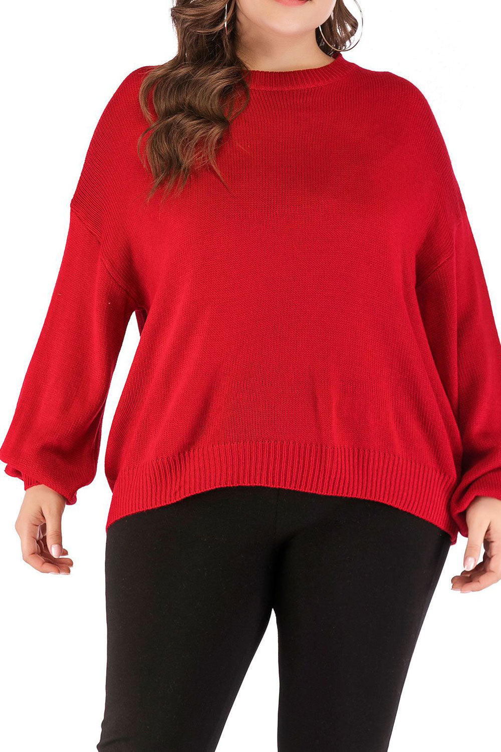 Women Long Sleeves Loose Waist Casual Top