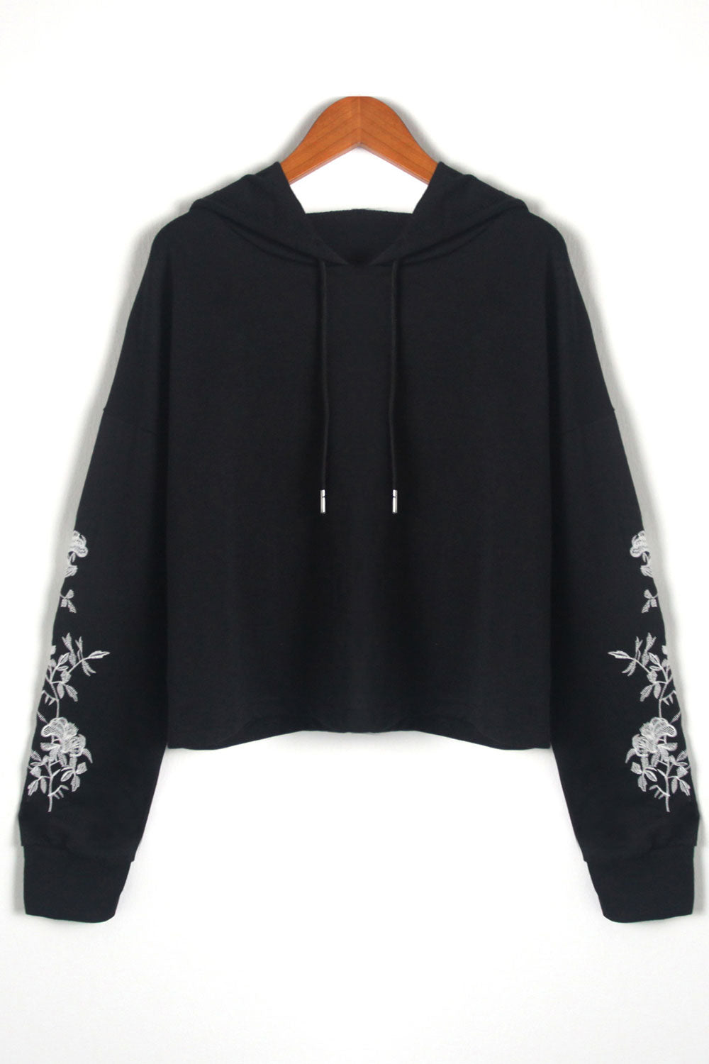 Women Elegent Letter Pattern Solid Color Comfortable Casual Warm Hoodie
