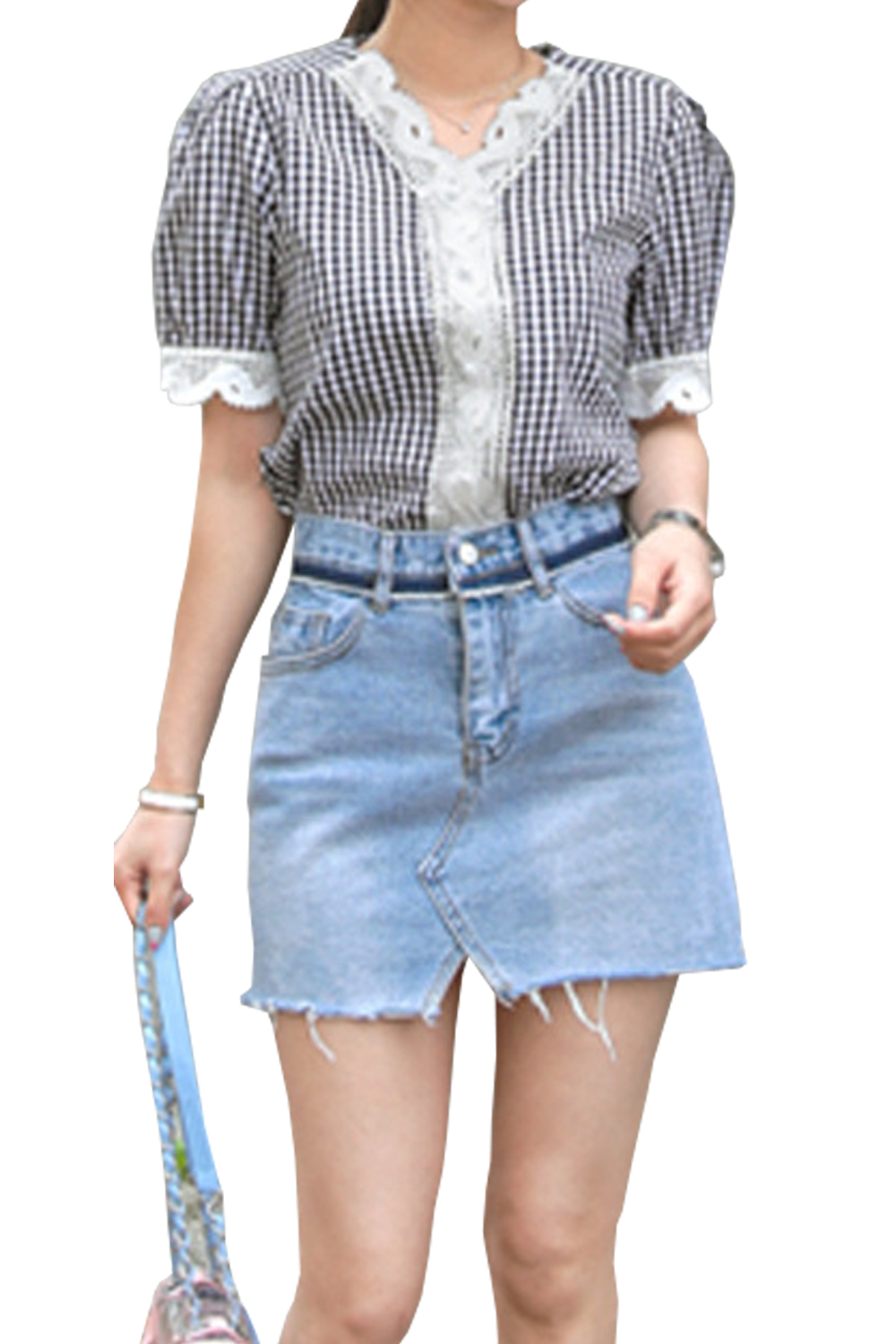 Women Stylish Short Sleeve Summer Lace Top