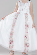 Kids Baby Girls Sleeveless Flowers Decorated Dress
