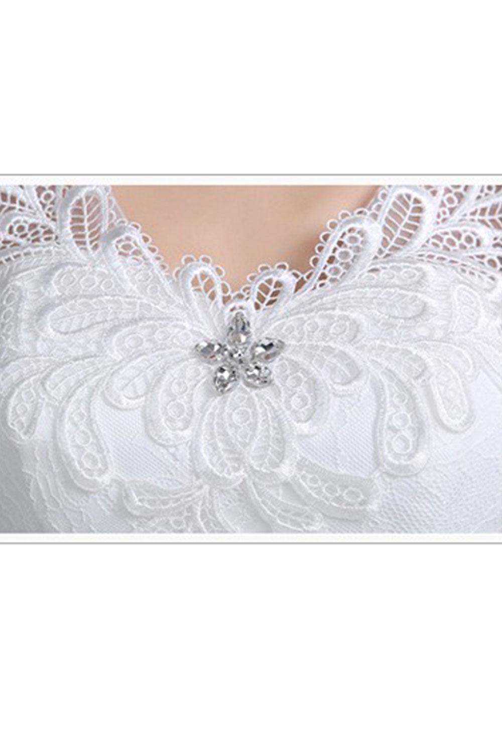 Women Loose Sleeve Ball Gown Wedding Dress