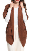 Women Stylish Thick Long Knit Cardigan