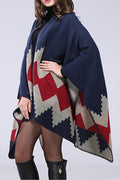 Women Geometric Printed Warm Shawl