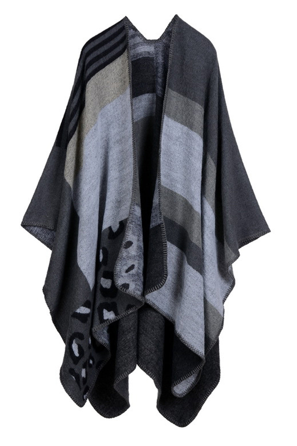 Women Geometric Printed Warm Shawl