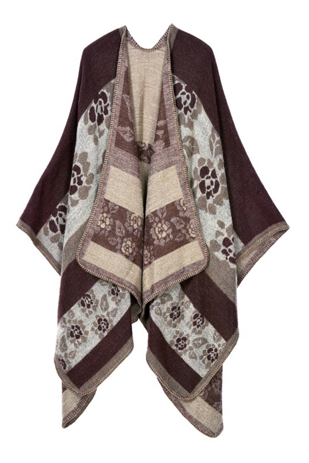 Women Geometric Printed Warm Shawl