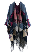 Women Geometric Printed Thick Cashmere Shawl