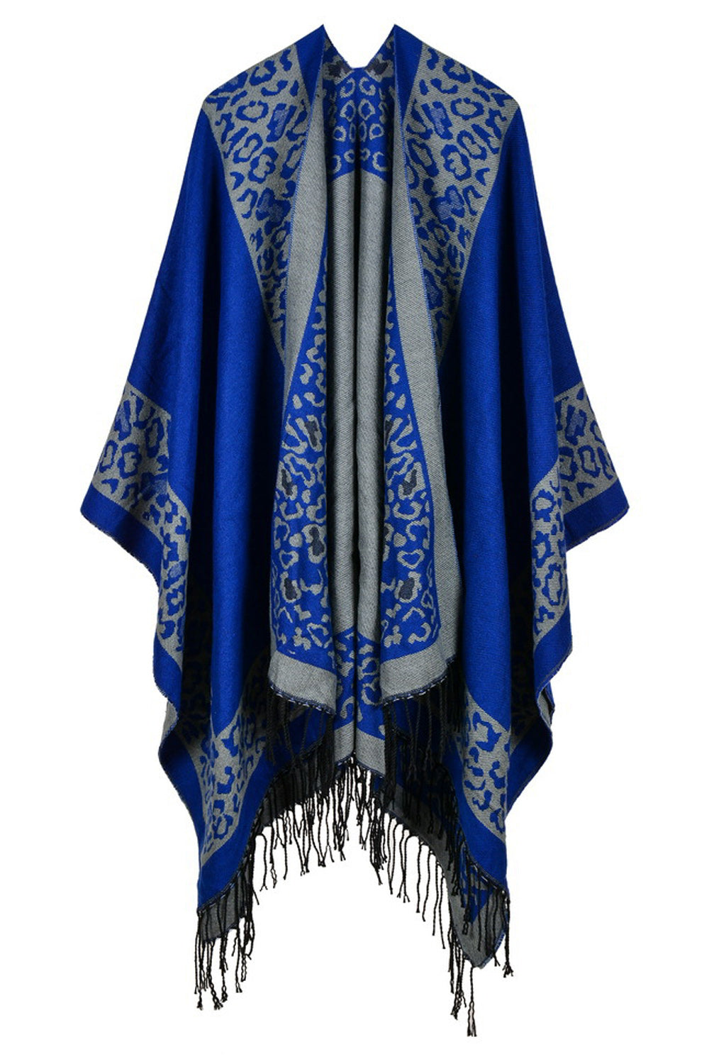 Women Laeopard Printed Diamond Shape Shawl