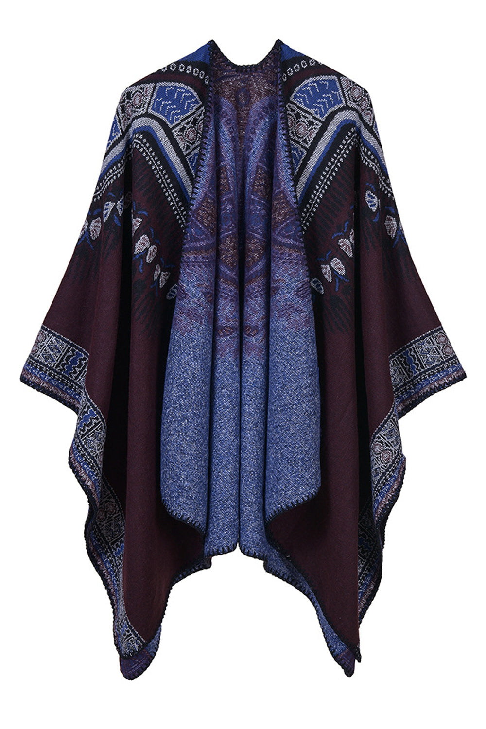 Women Thick Printed Warm Cashmere Shawl