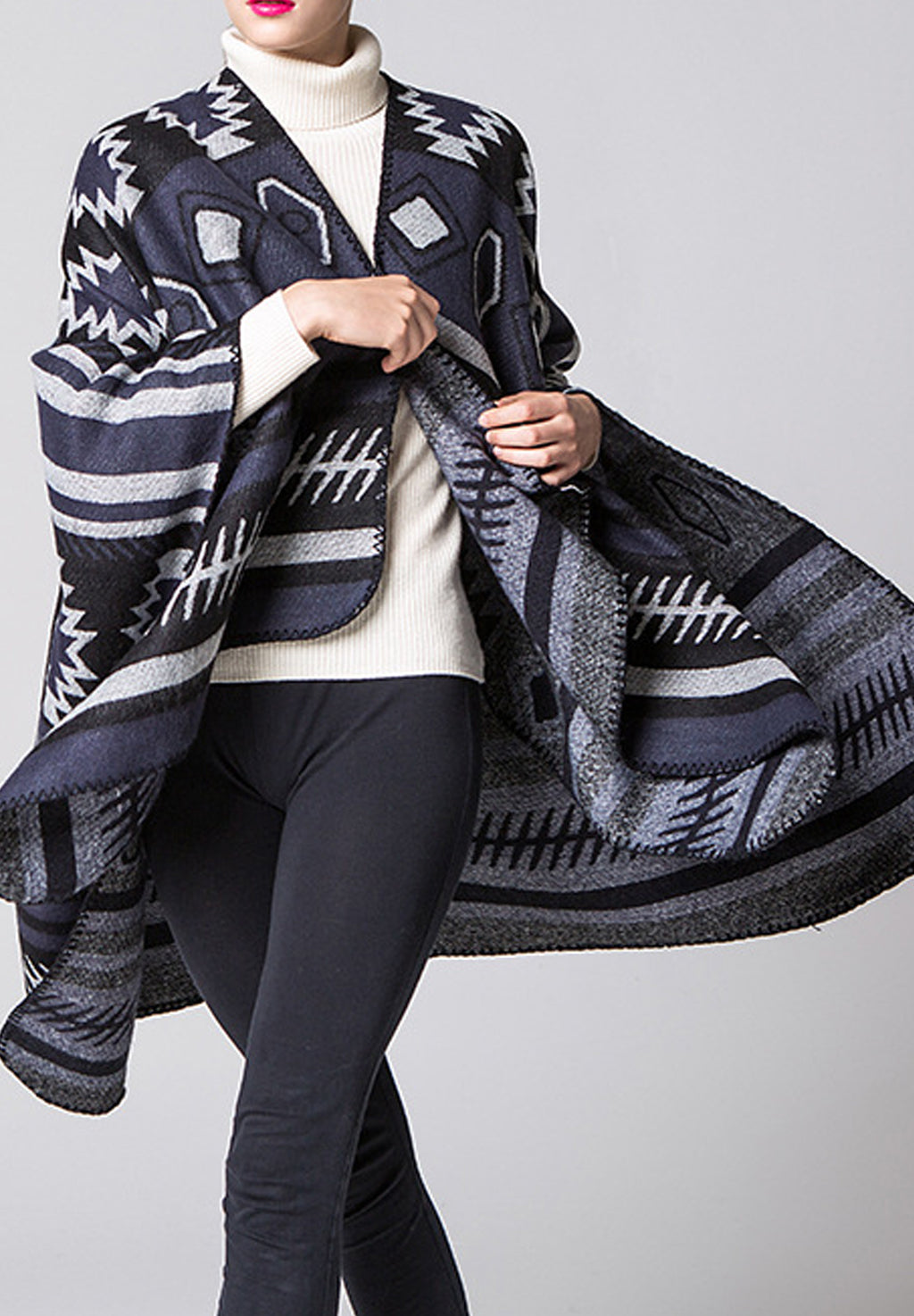 Women Fashion Printed Thick Cashmere Shawl