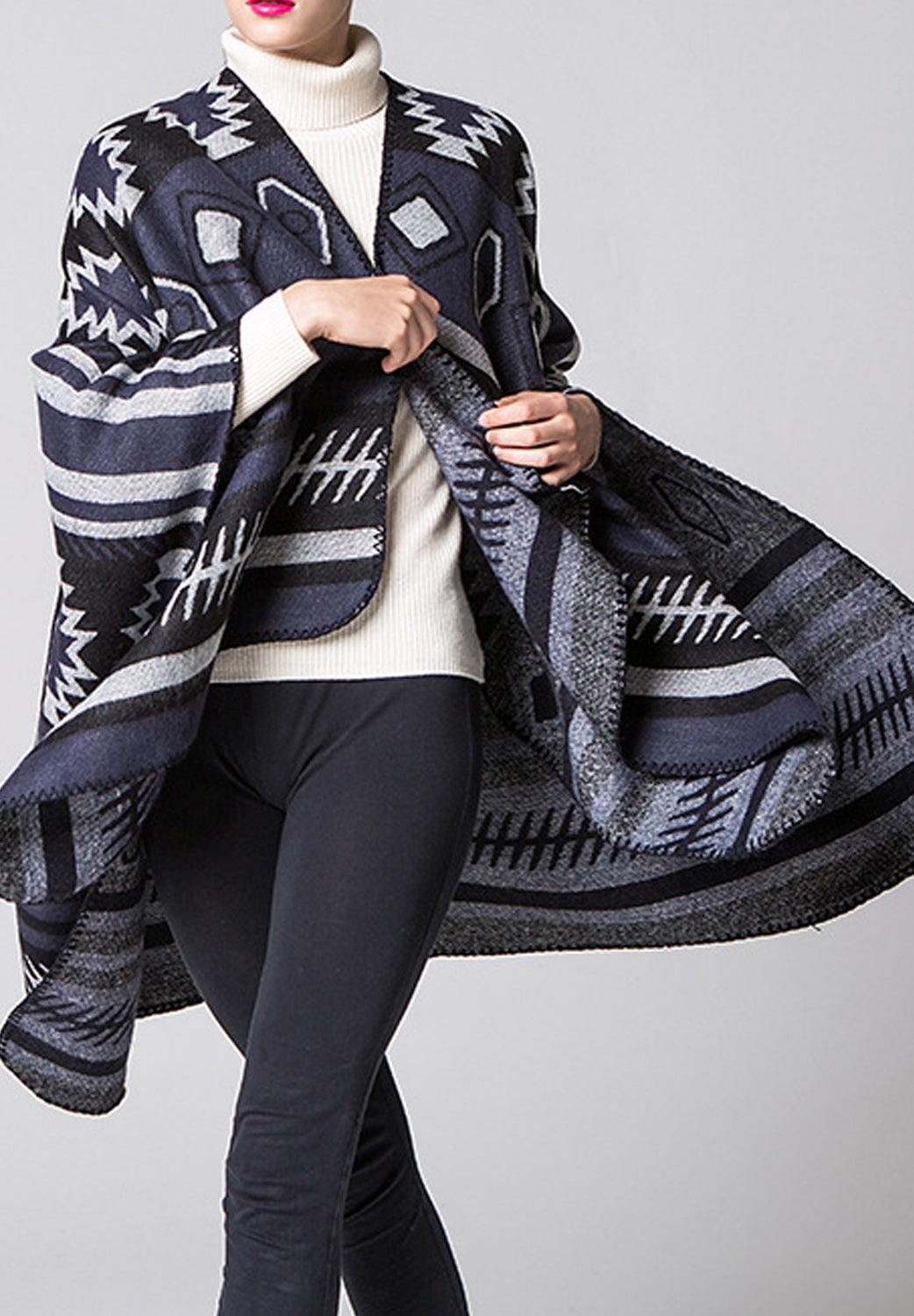 Women Fashion Printed Thick Cashmere Shawl