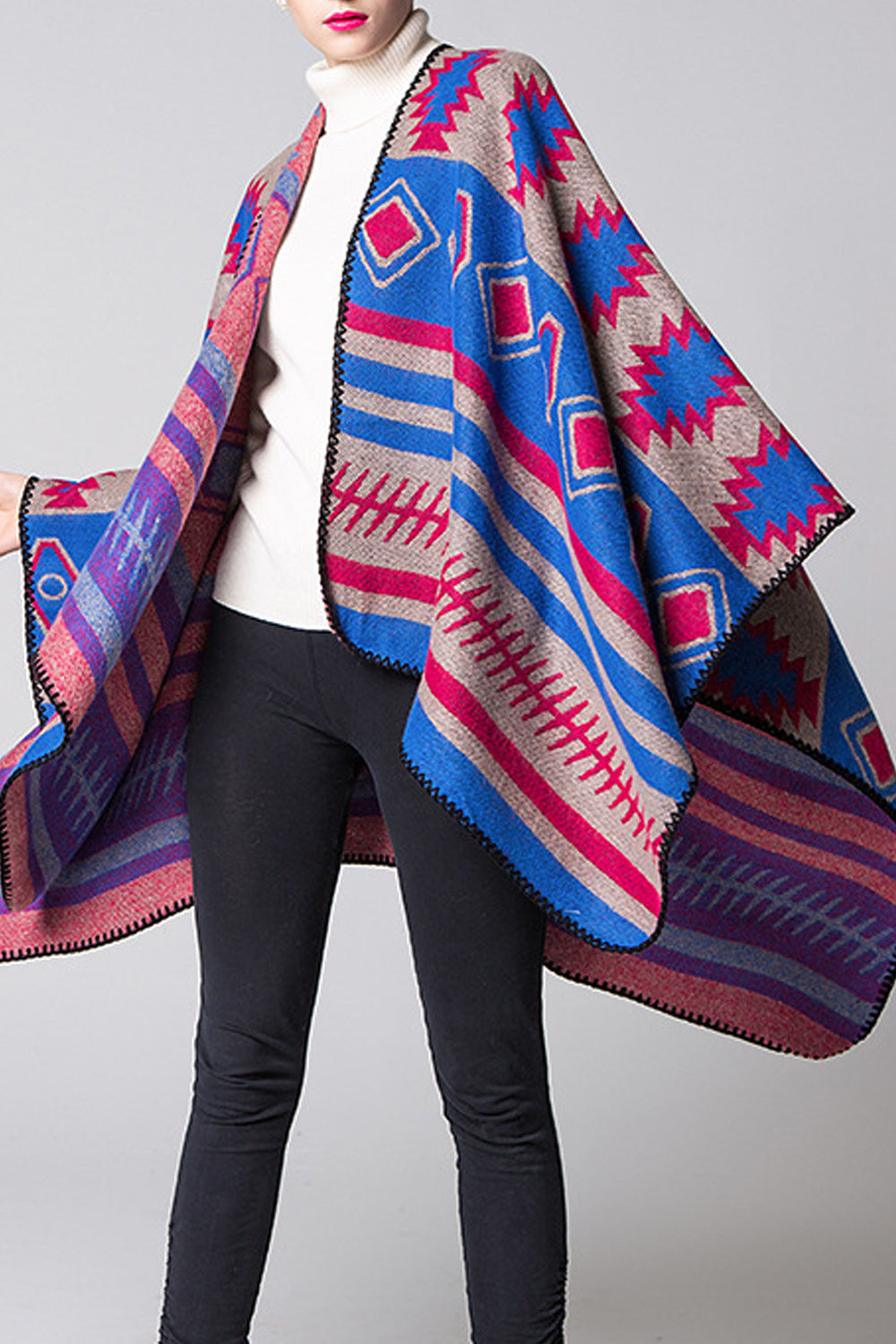 Women Fashion Printed Thick Cashmere Shawl