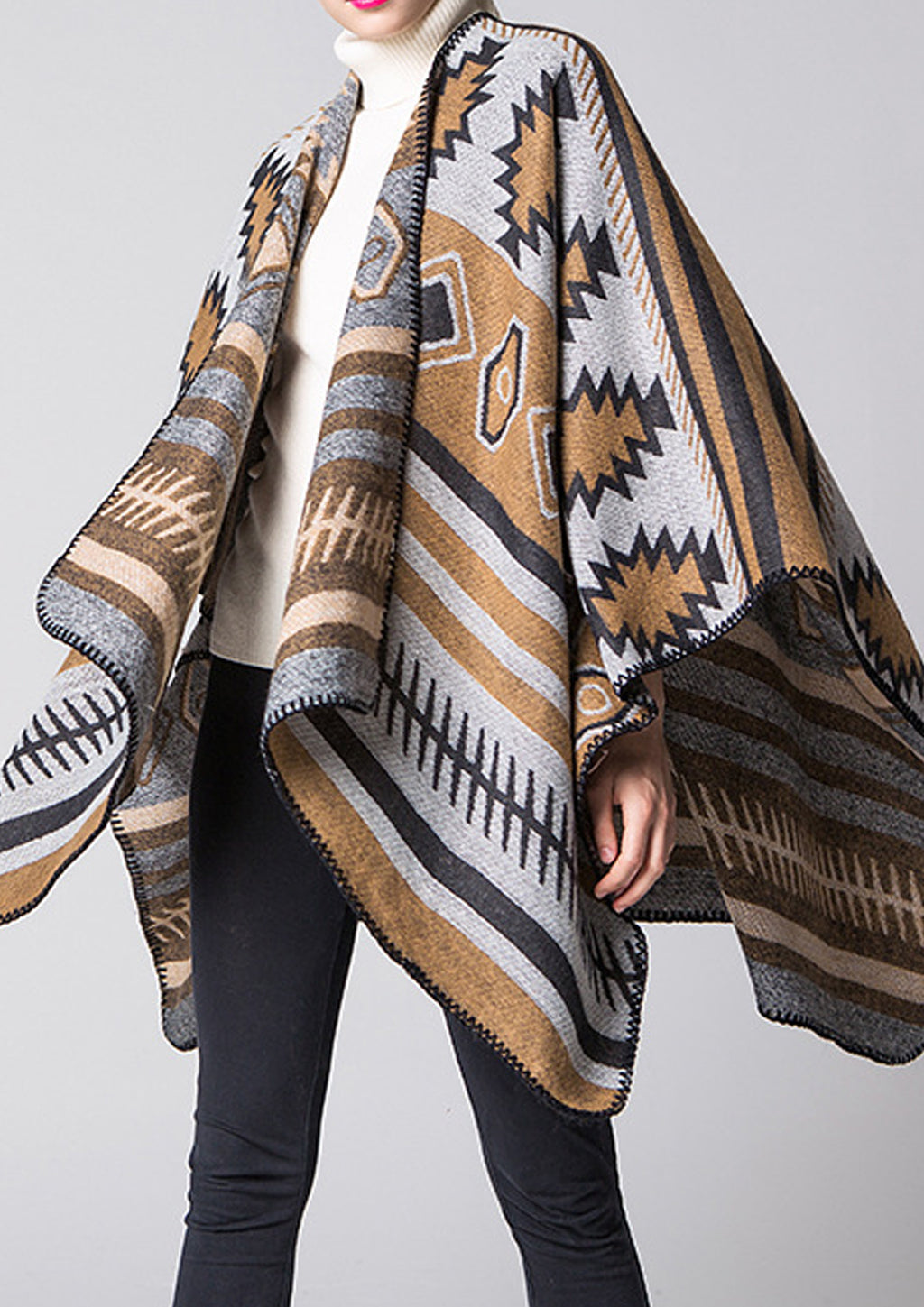 Women Fashion Printed Thick Cashmere Shawl