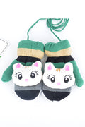Pack of 2 - Kids Sweet Cartoon Knitted Winter Gloves - Any 2 Available Colors