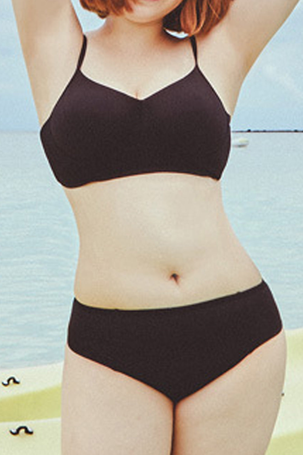 Women Zipper Closure Long Sleeve Sunscreen Relax Fit Swimwear