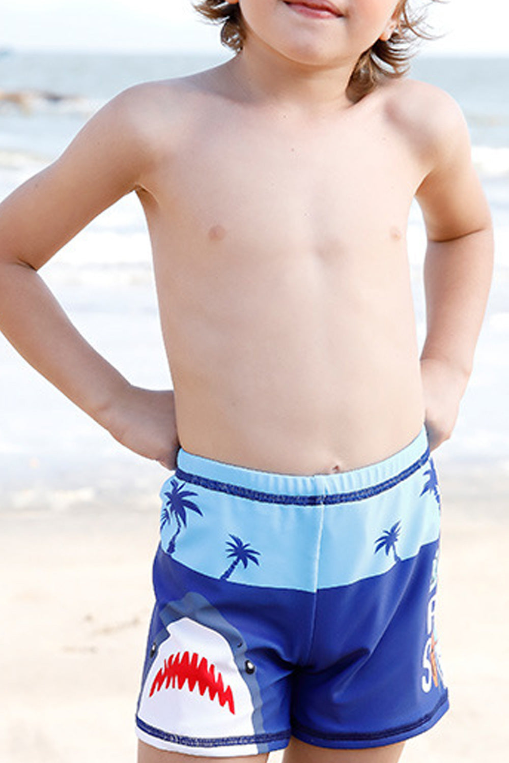 Kids Boys Amazing Elasticated Waist Cool Cartoon Printed Magnificent Swimwear Short