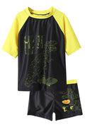 Kids Boys Soft Two Piece Elastic Waist Printed Classy Swimwear Set