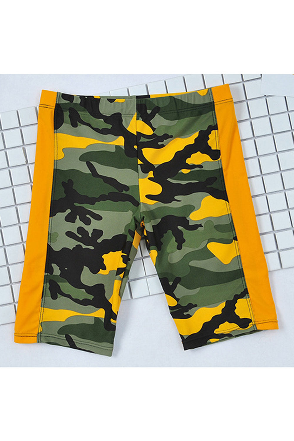 Kids Boys Camouflage Pattern Elastic Waist Stretchy Summer Beach Swimwear Short