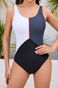 Women Scoop Neck Splendid Solid Colored Summer Slim Fit Comfortable Swimwear