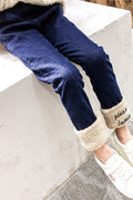 Kids Girls Elasticated Waist Solid Color Pant C4765)
