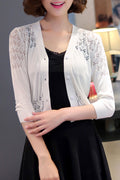 Women Solid Colored Comfortable Cardigan