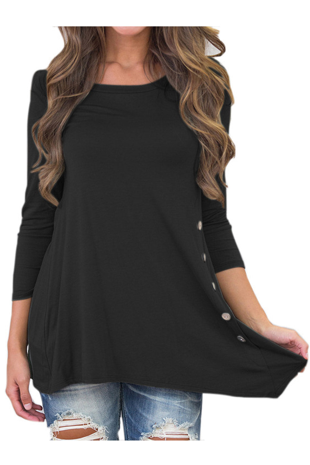 Women Round Neck Stretchable Fashion T-Shirt