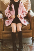 Kids Girls Long Sleeved Warm Woolen Coat
