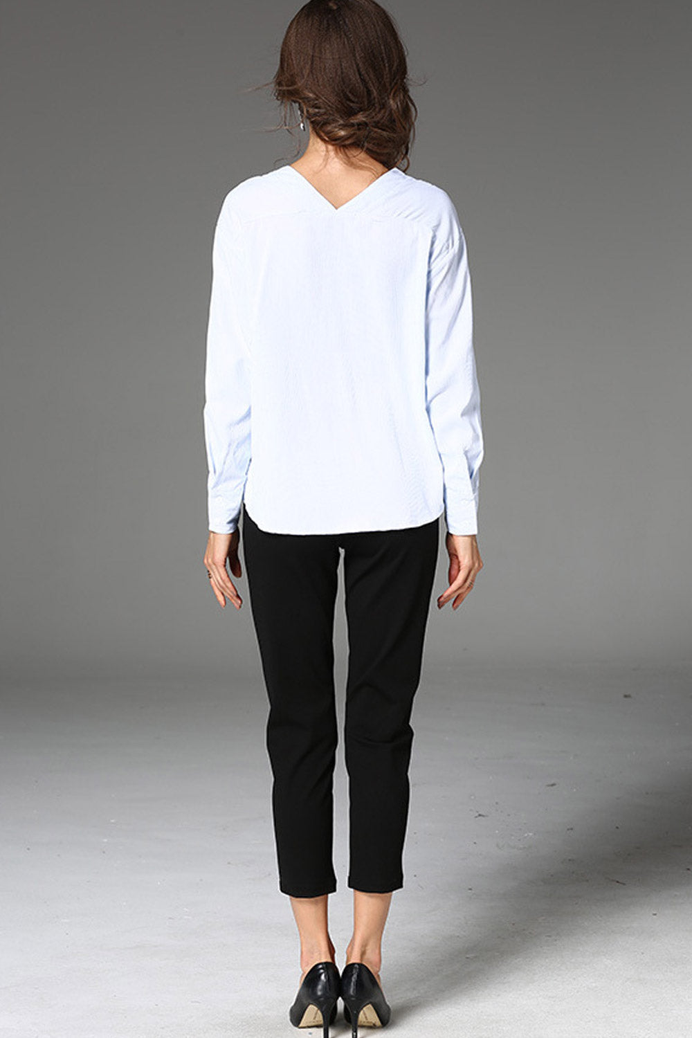 Women Embroidered V-Neck Stylish Shirt