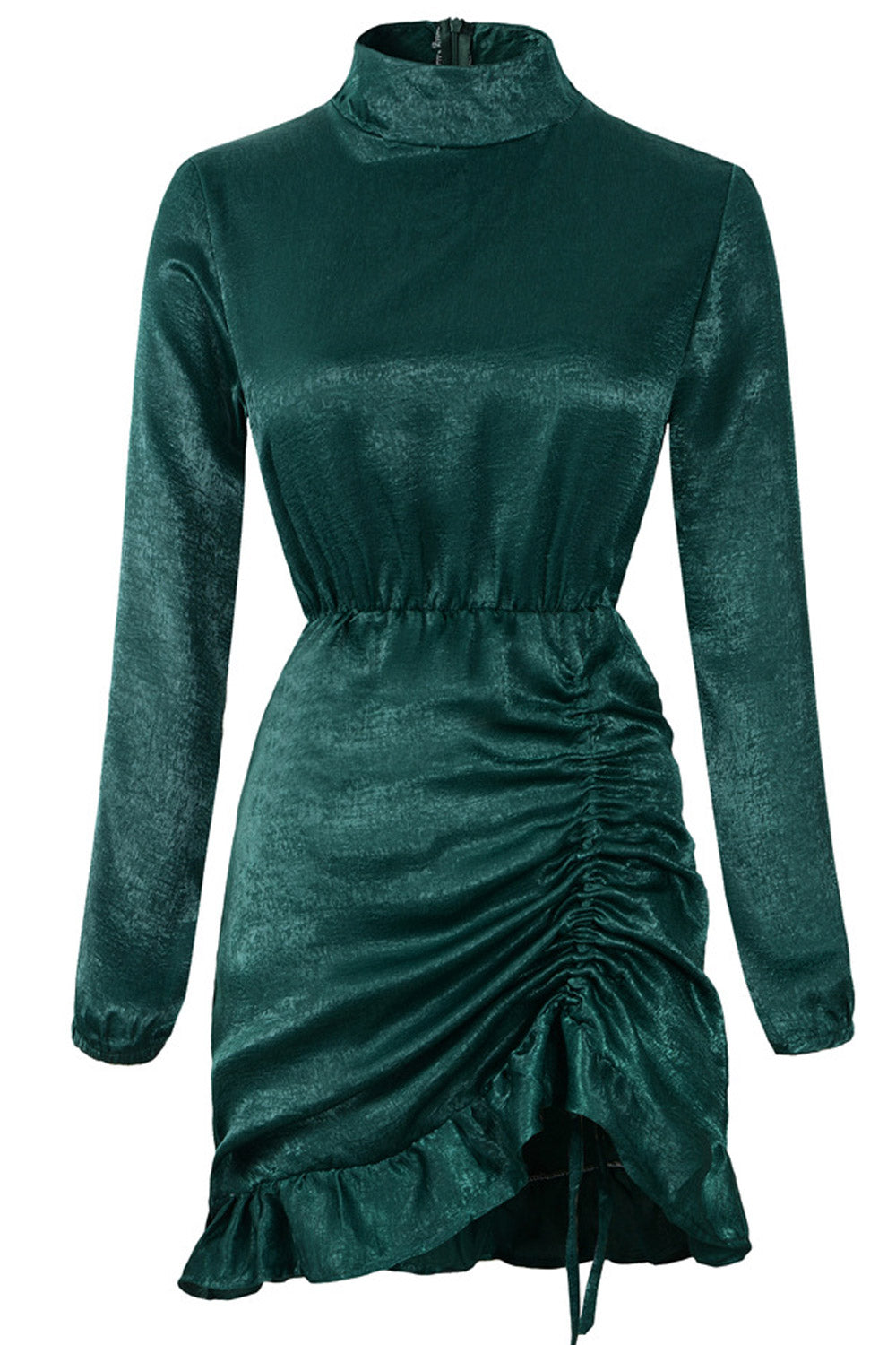 Women High Collar Short Skirt Pretty Dress