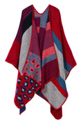 Women Cashmere Thick Warm Printed Shawl