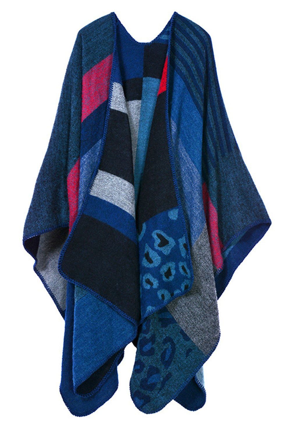Women Cashmere Thick Warm Printed Shawl