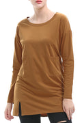 Women Round Neck Loose Fashion Top