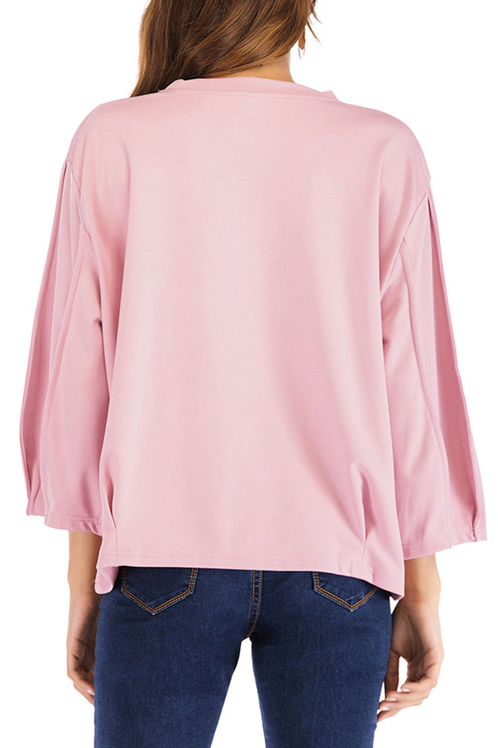 Women Fashion Solid Colored Casual Top